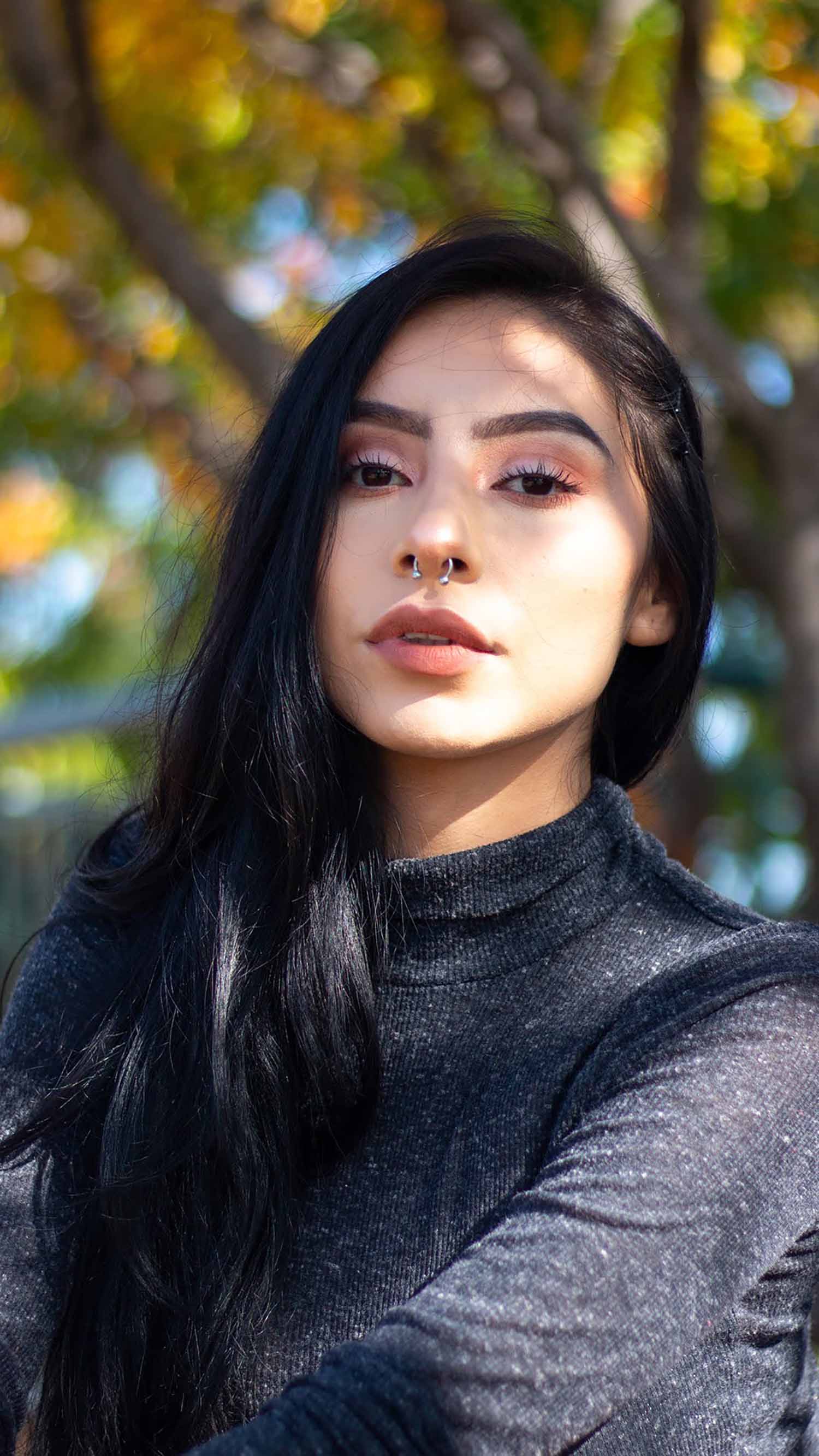 Moda de Otoño Sesión de fotos de modelos de moda femenina