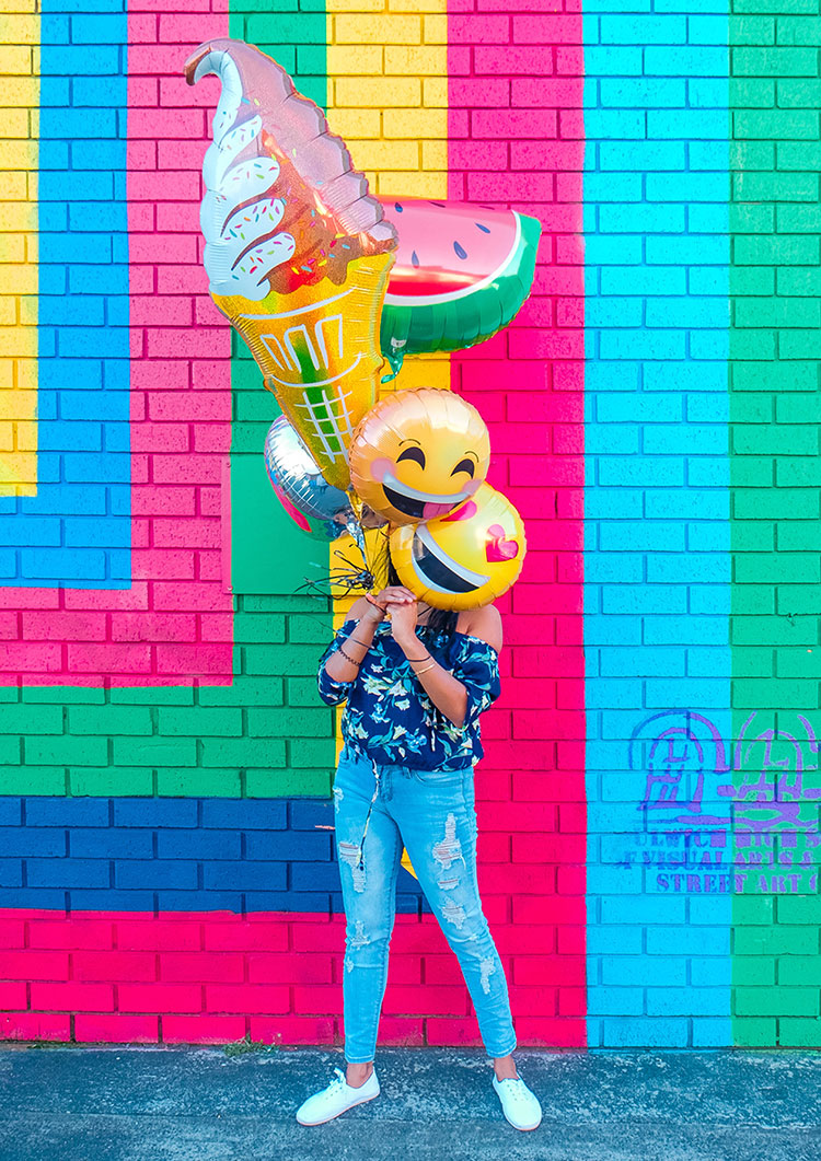 Photoshoot de aniversário com cores