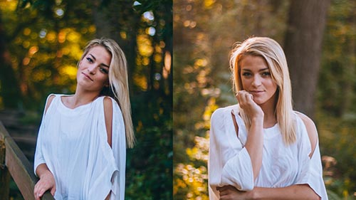 girl standing during golden-hour