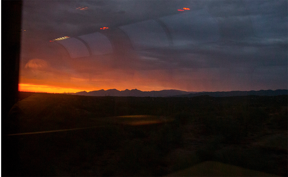 Sunset in tuscon Arizona