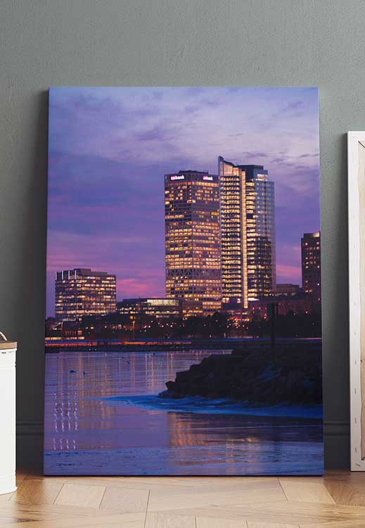 Milwaukee city wall art for sale | 8 x 8 canvas wall art