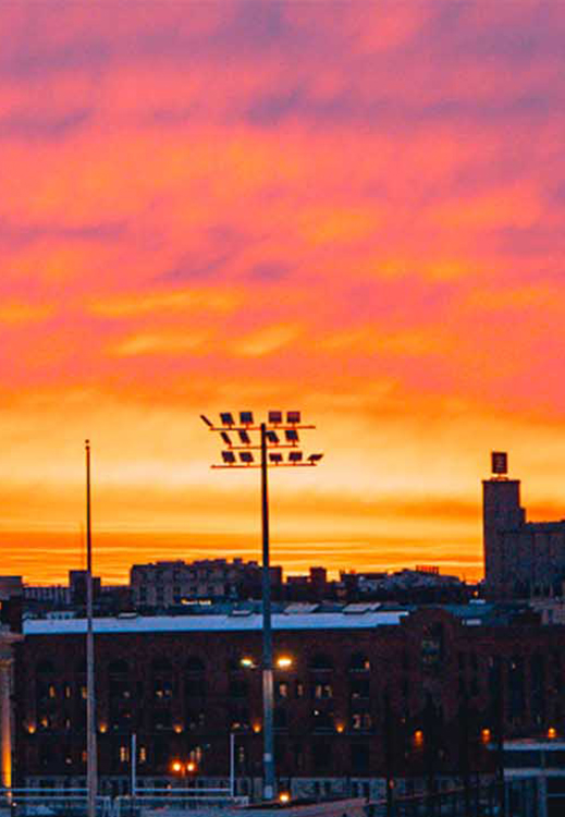 Milwaukee Sunset Skyline wall Art